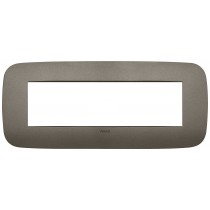 Placca Vimar Arkè Round 7 moduli Champagne Matt 19687.13