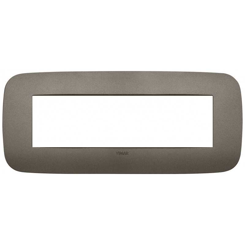 Placca Vimar Arkè Round 7 moduli Champagne Matt 19687.13