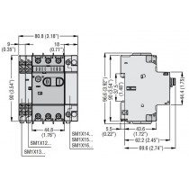 Dimensioni Salvamotore Lovato con regolazione termica 1-1,6 A SM1P0160