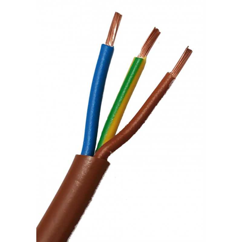 Cavo FS18OR18 Antifiamma 3x2,5 MMQ Colore marrone  Matassa 100 Mt