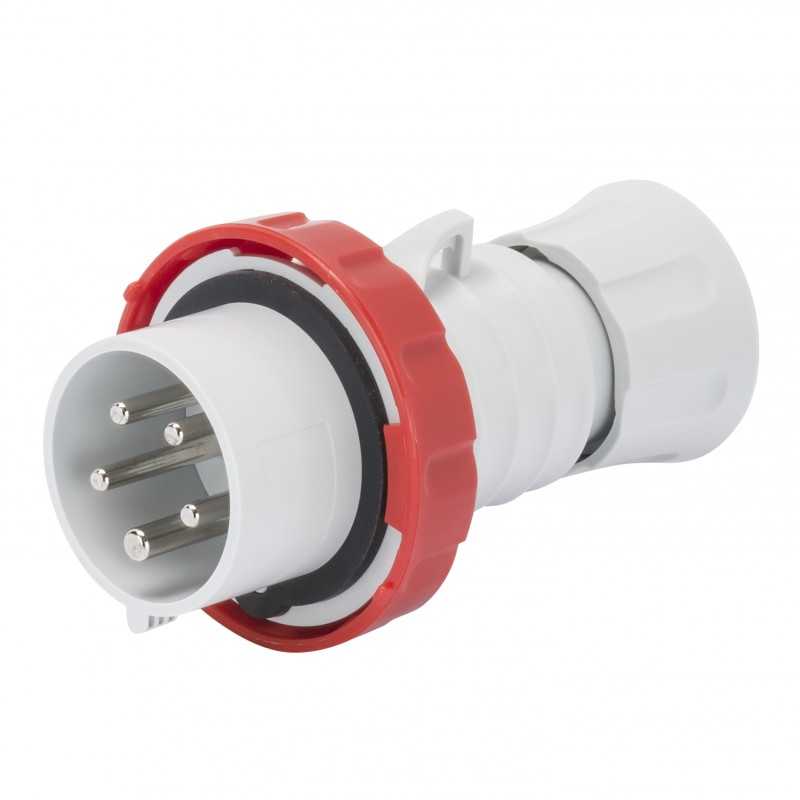 Spina CEE 3P+N+T cablaggio a vite IP67 32A GW60042H