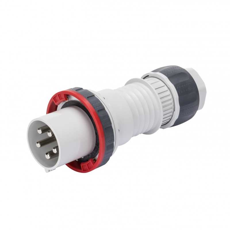 Spina CEE 3P+N+T cablaggio a vite IP67 125A GW60061H