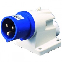 Spina a parete CEE 2P+T cablaggio a vite IP44 16A GW60404