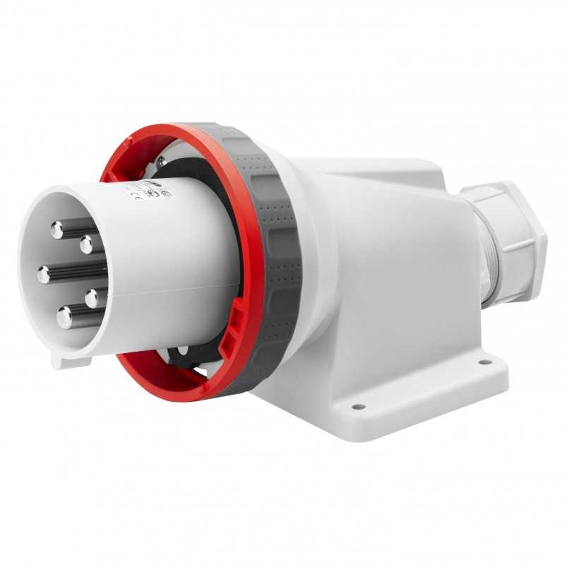 Spina CEE a parete 3P+N+T cablaggio a vite IP67 63A GW61453