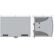 Dimensioni ALIMENTATORE SWITCHING 24DC 10A 240W LOVATO PSL124024