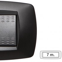 Placca Master Modo Nero Opaco in tecnopolimero 7 posti 39TC817