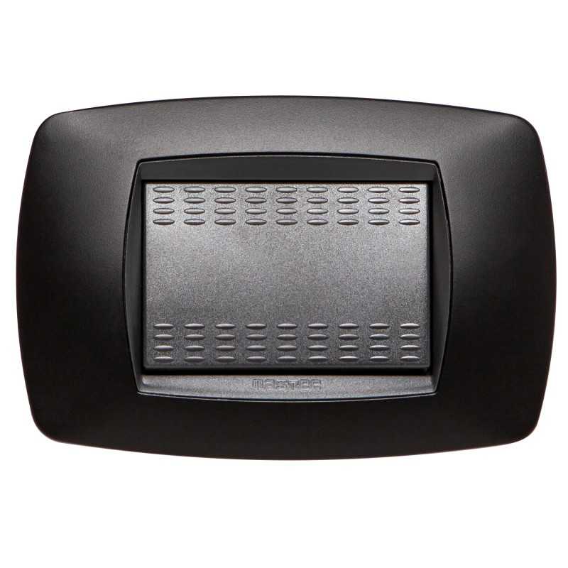 Placca Master Modo Nero Opaco in tecnopolimero 3 posti 39TC813