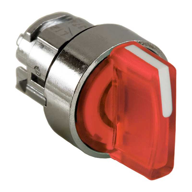Testa Selettore Illuminabile Rosso tre posizioni LED Schneider ZB4BK1343