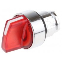 Testa Selettore Illuminabile Rosso tre posizioni LED Schneider ZB4BK1243