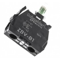 Elemento luminoso LED BIANCO Integrato foro Ø22  24 V  Schneider  ZBVB1