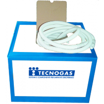 Tubo corrugato con innesti di diametro 16/18 mm Tecnogas 52018