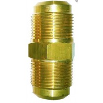 Raccordo diritto per Tubi in rame 1/2 x 1/2 in Ottone TECNOGAS  11332