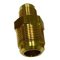 Raccordo diritto per Tubi 1/4 x 3/8 in Ottone TECNOGAS  11340