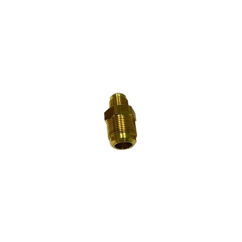 Raccordo diritto per Tubi 1/4 x 3/8 in Ottone TECNOGAS  11340