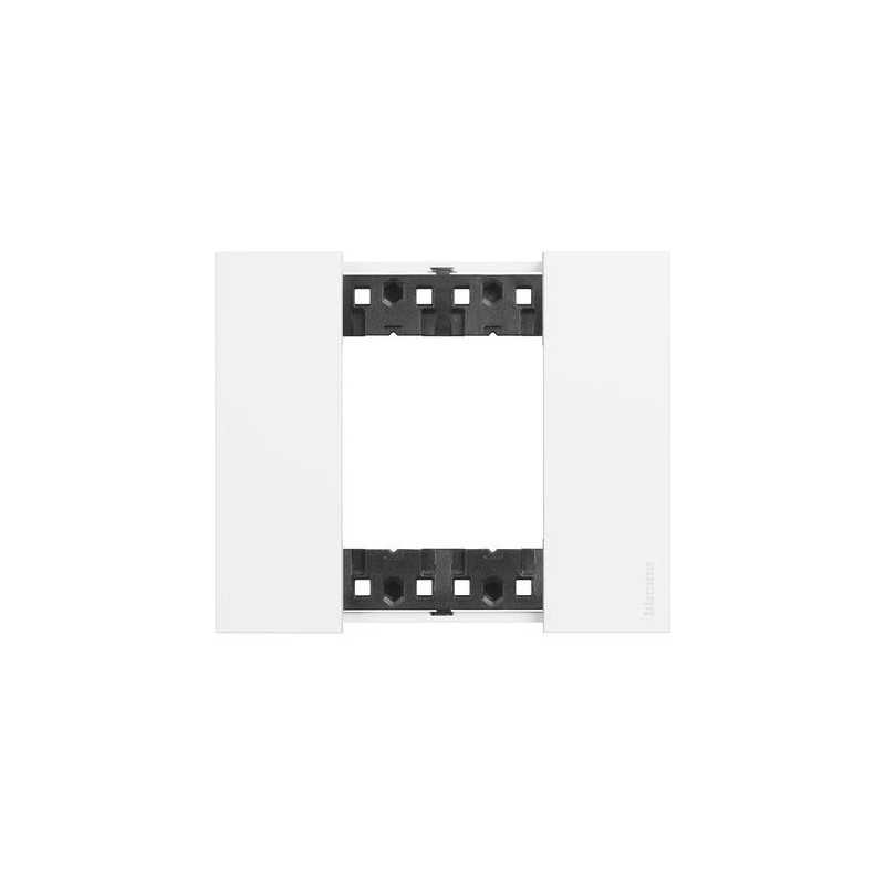 Placca Bianca Bticino Living Now due posti tecnopolimero KA4802KW