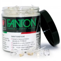 Kit Spine modulari Plug RJ45 UTP categoria 5e più Gusci in gomma per Plug RJ45 Fantom 23720B