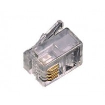 Connettore Plug Rj11 con contatti dorati 6/4 Fanton 22290