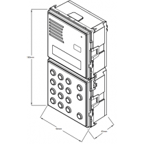 Dimensioni modulo di chiamata digitale per Sinthesi 2Voice Urmet 1083/19