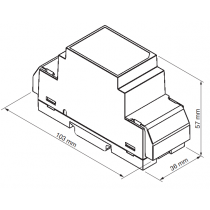 Dispositivo di protezione per 1 linea telefonica analogica. URMET 1382/81