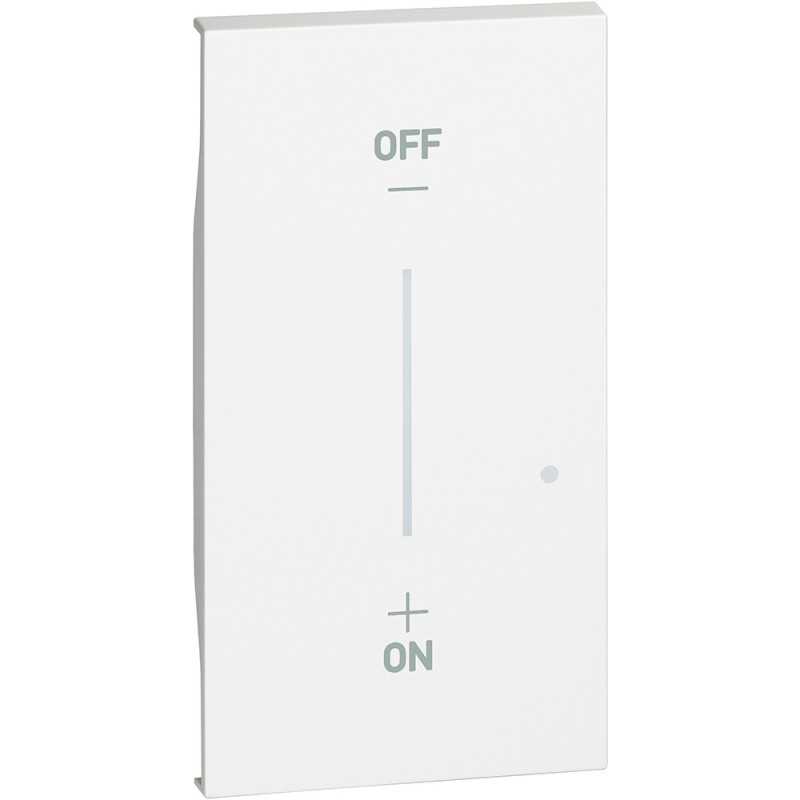 Cover per comando luci wireless colore bianco Bticino Living Now KW42M2