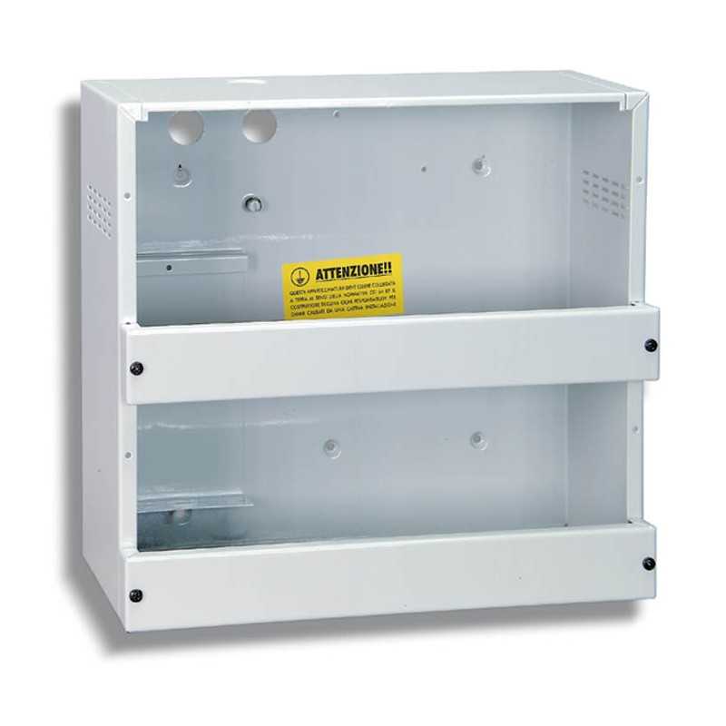 Contenitore grande per centrale antifurto con due pannelli sepratori serie TM Hiltron TM4C