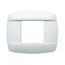Placca Master Retro' in tecnopolimero colore bianco 2 posti 39RT102