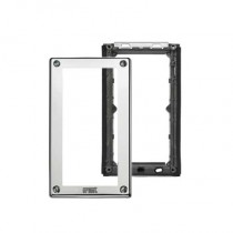 Telaio porta moduli con cornice per due moduli per pulsantiera Sinthesi Steel Urmet 1158/62