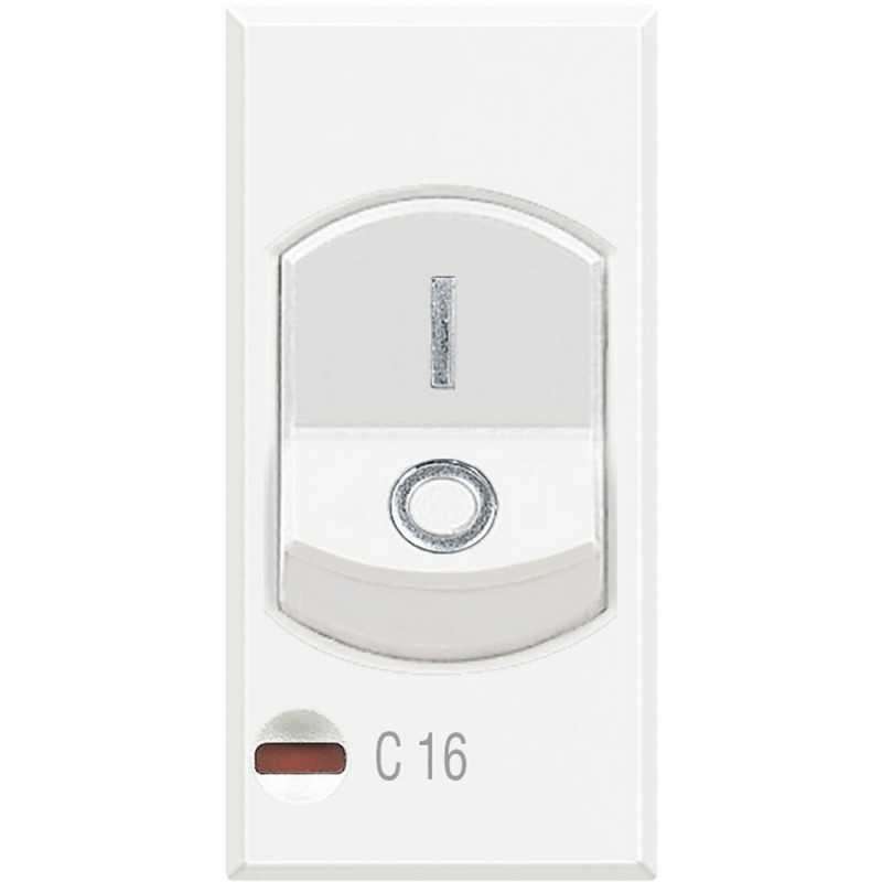 Interruttore Automatico Magnetotermico Bipolare 16A Serie Civili Bticino Axolute Bianca HD4301A16