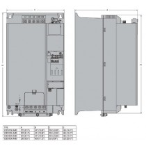 Inverter per motore trifase IP20 15kW con Display Retroilluminato LOVATO VLB30150A480