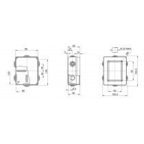 Cassetta di derivazione 120X80 con passacavi GEWISS GW44005