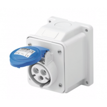 Presa CEE Fissa a Parete Blu 2P+T 16A 220V Cablaggio a vite Gewiss 62404