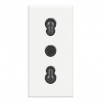 Presa Bipasso 16A Serie Civili Bticino Axolute Bianca HD4180