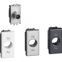 Presa Tv Coassiale Passante  Serie Civili Bticino Axolute H4202P14