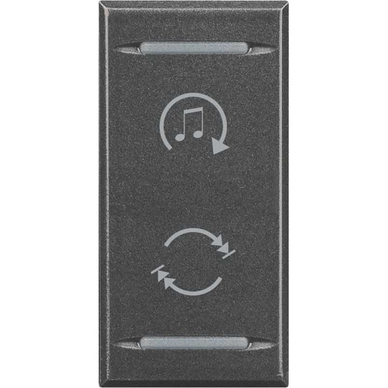 Copritasto 2 Funzioni Per Diffusione Sonora Serie Civili Bticino Axolute Scura HS4911BF