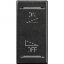 Copritasto 2 Funzioni Con Simbolo ON OFF regolazione 1 Posto Serie Civili Bticino Axolute Scura HS4911AI