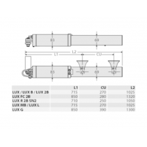 Motore Oleodinamico 220V per Cancelli a battente fino a 300Kg e 2Mt di lunghezza BFT LUX B
