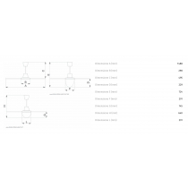 Ventilatore a Soffitto con Pale diametro 1400mm Vortice Nordik Evolution 140 Bianco