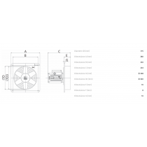 Aspiratore Elicoidale Industriale 220V 300mm con Portata di 1360Mc/h Vortice E304M