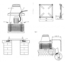 Attivatore di Tiraggio per Caminetti con Griglia Anti Volatili Vortice Tiracamino TC10 M