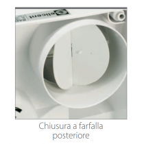 Retro Aspiratore diametro 100 centrifugo con boccaglio angolare per espulsione in condotto Elicent 2RA1340