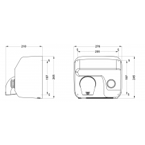 Asciugamano Elettrico Manuale HD 300  antivandalo Elicent 3EL3100