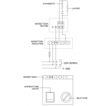 Collegamento Regolatore di velocità monofase 5 velocità Elicent 2RV4042
