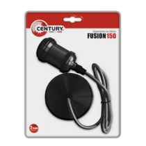Portalampada a Sospensione Nero con Attacco Lampada E27 Century Fusion 150 FSNE-150