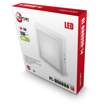 Plafoniera Quadrata a Led 18W 4000°K Luce Naturale Century PL-Quadro PQP-182240