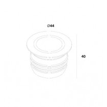 Dimensioni Faretto ad incasso per esterno calpestabile 2 W 4000 K Luce naturale IP67 Cerchio Playled AL2CRN