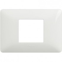 Placca Bticino Matix 2 moduli centrati Bianca AM4819BBN