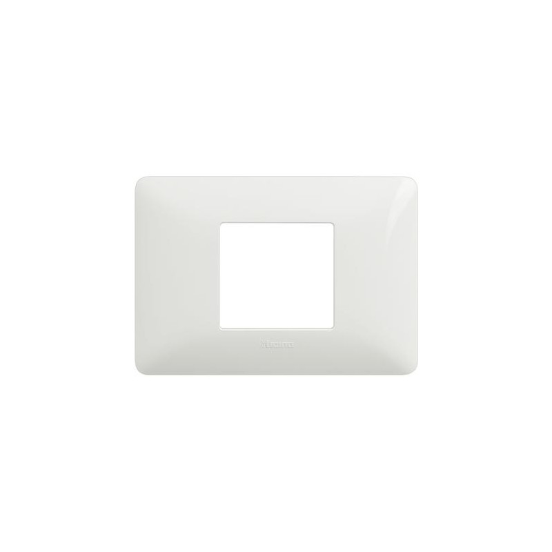 Placca Bticino Matix 2 moduli centrati Bianca AM4819BBN