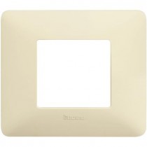 Placca Bticino Matix 2 posti Avorio AM4802BAV