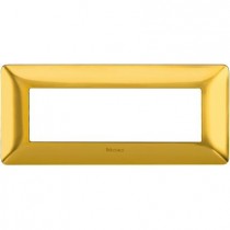 Placca Bticino Matix 6 moduli Oro Satinato AM4806GOS