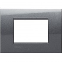 Placca Acciaio 3 posti quadra Bticino Living Light LNA4803AC